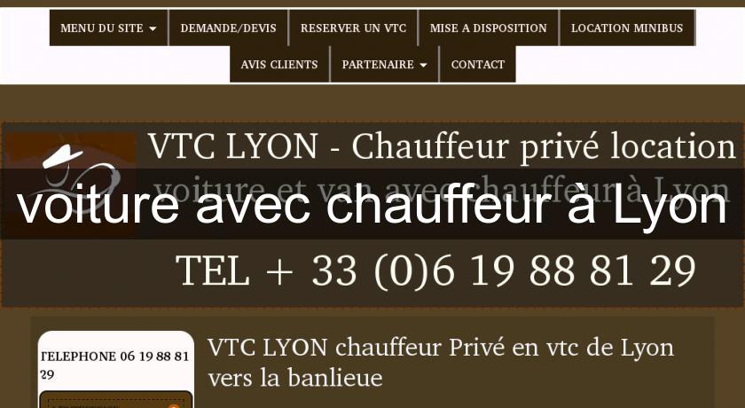 voiture avec chauffeur à Lyon