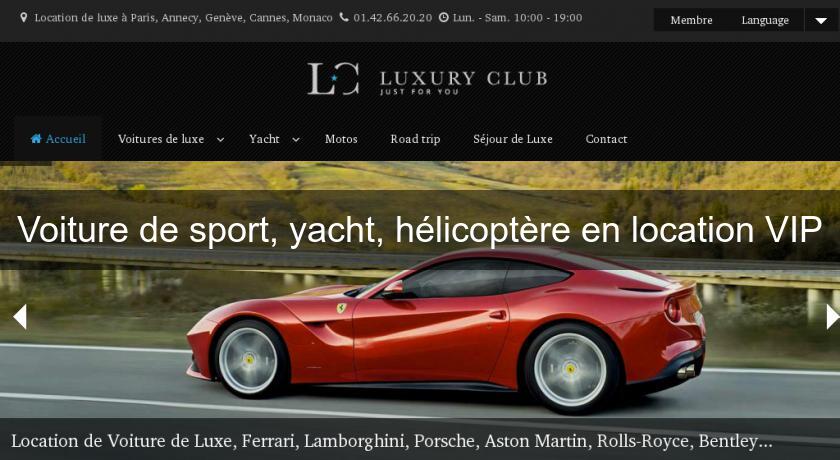 Voiture de sport, yacht, hélicoptère en location VIP