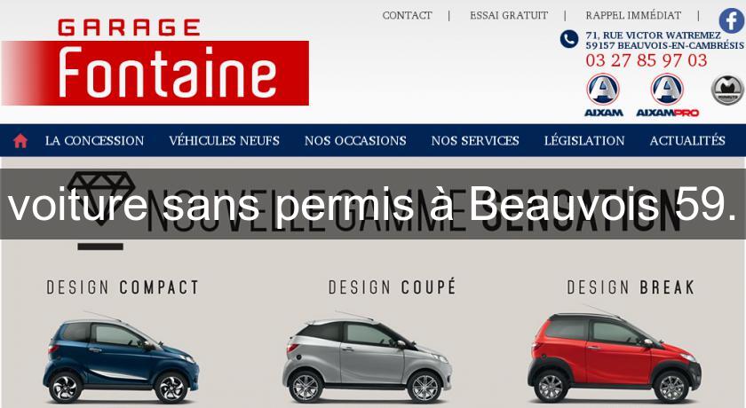 voiture sans permis à Beauvois 59. voiture sans permis à Beauvois 59.