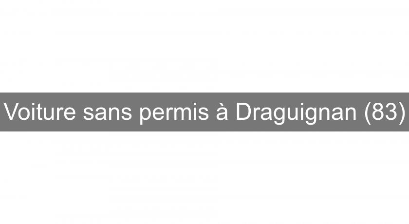 Voiture sans permis à Draguignan (83)