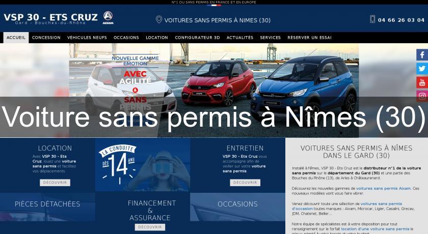 Voiture sans permis à Nîmes (30)