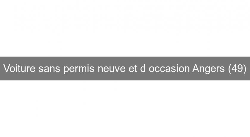 Voiture sans permis neuve et d'occasion Angers (49) Voiture sans permis neuve et d'occasion Angers (49)