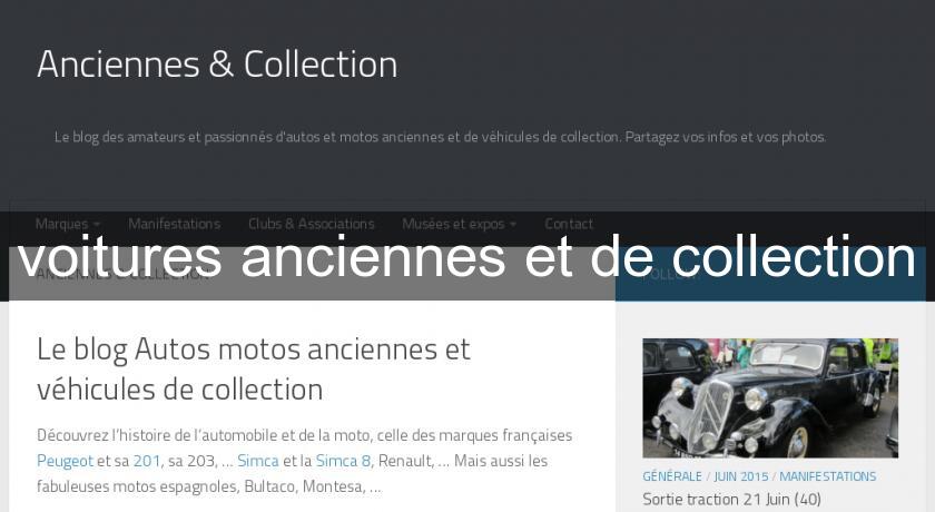 voitures anciennes et de collection