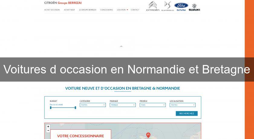 Voitures d'occasion en Normandie et Bretagne