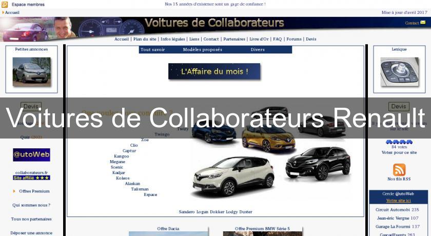 Voitures de Collaborateurs Renault