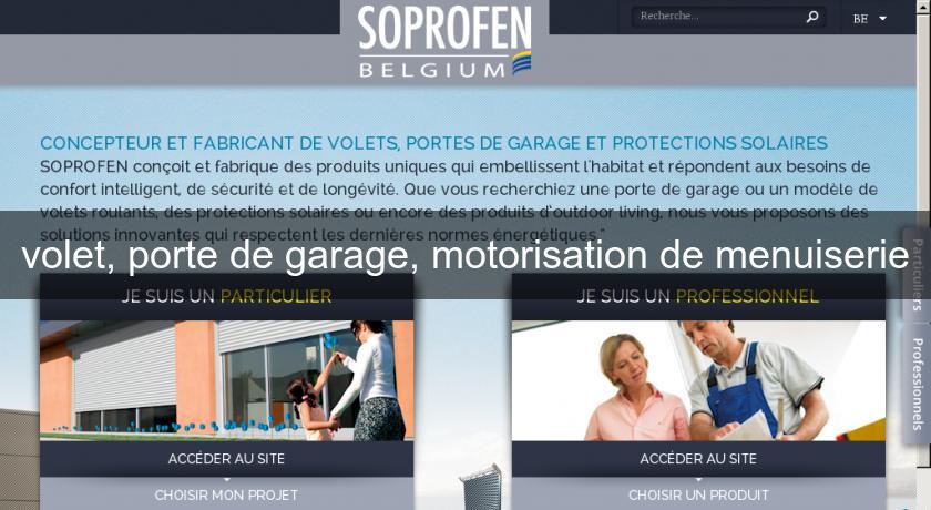 volet, porte de garage, motorisation de menuiserie volet, porte de garage, motorisation de menuiserie