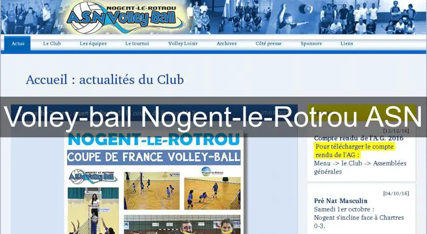 Volley-ball Nogent-le-Rotrou ASN