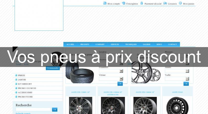 Vos pneus à prix discount