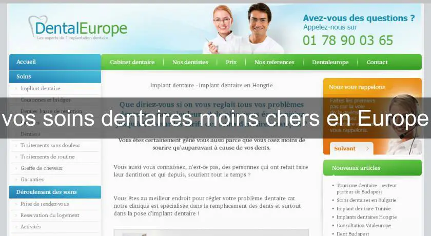 vos soins dentaires moins chers en Europe
