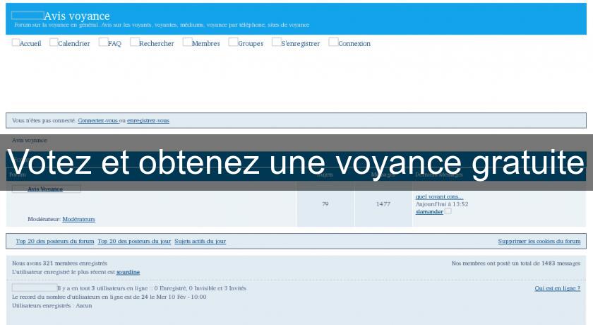Votez et obtenez une voyance gratuite Votez et obtenez une voyance gratuite