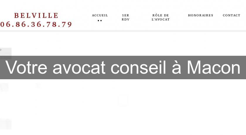 Votre avocat conseil à Macon