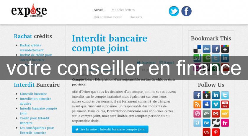 votre conseiller en finance votre conseiller en finance