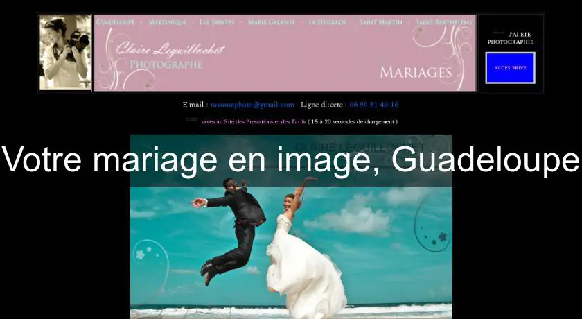 Votre mariage en image, Guadeloupe