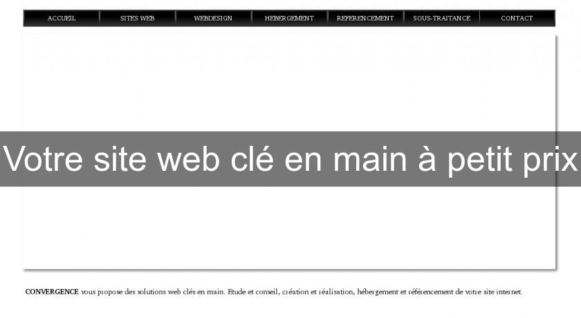 Votre site web clé en main à petit prix