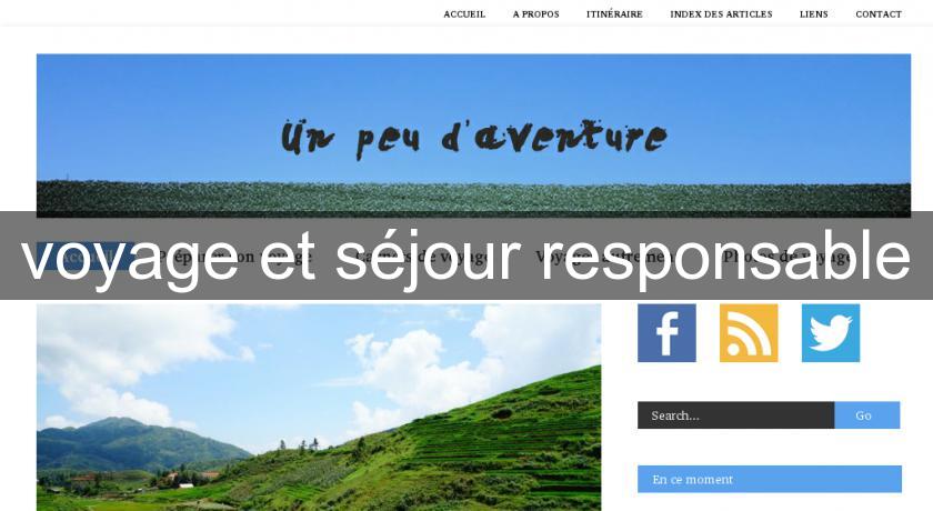 voyage et séjour responsable