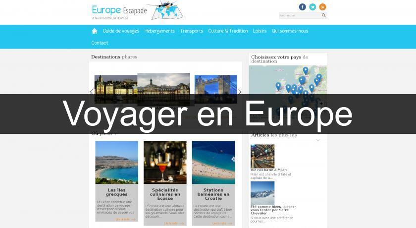 Voyager en Europe