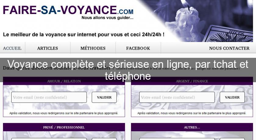 Voyance complète et sérieuse en ligne, par tchat et téléphone Voyance complète et sérieuse en ligne, par tchat et téléphone