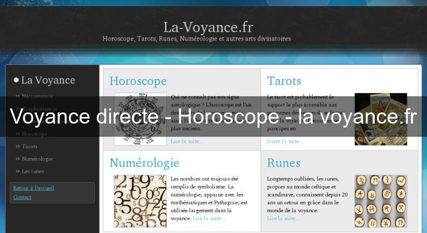 Voyance directe - Horoscope - la voyance.fr Voyance directe - Horoscope - la voyance.fr