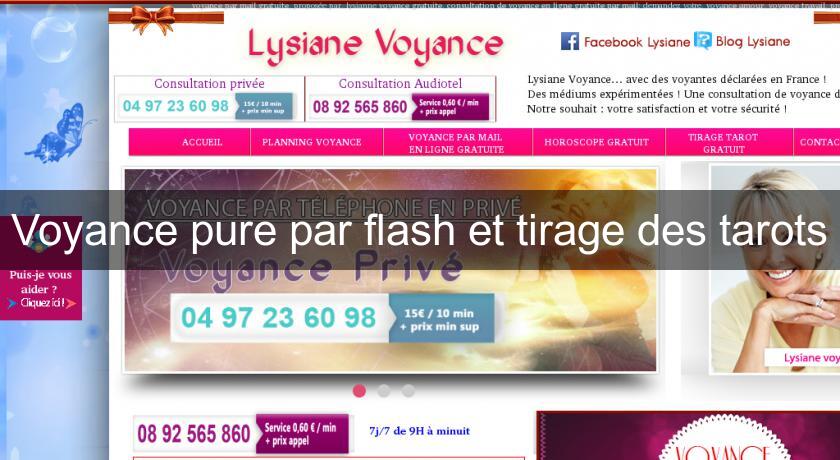 Voyance pure par flash et tirage des tarots Voyance pure par flash et tirage des tarots
