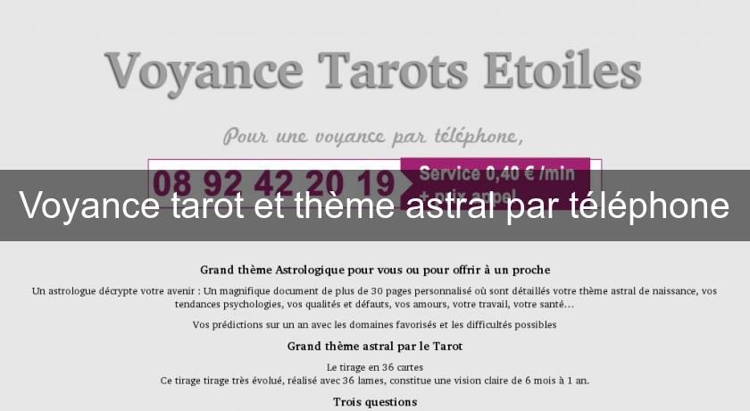 Voyance tarot et thème astral par téléphone Voyance tarot et thème astral par téléphone