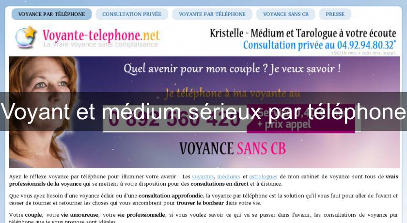 Voyant et médium sérieux par téléphone Voyant et médium sérieux par téléphone