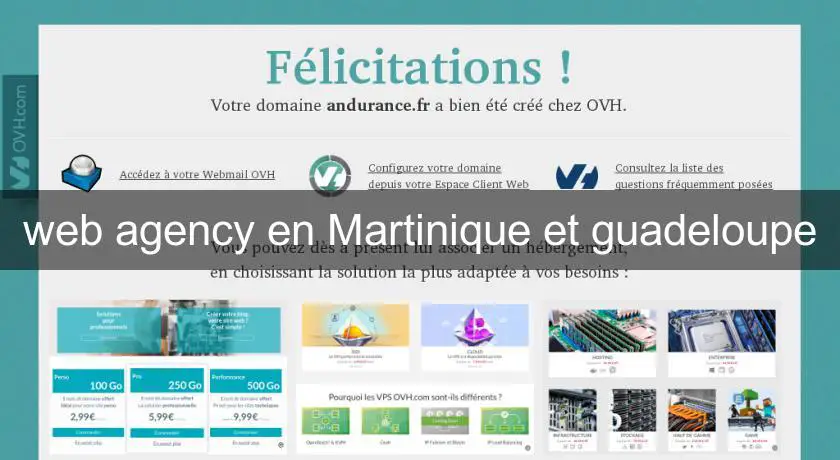 web agency en Martinique et guadeloupe