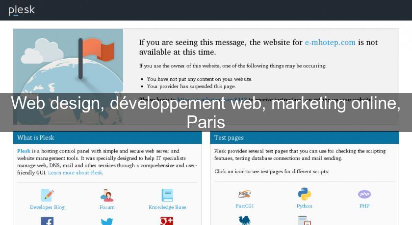Web design, développement web, marketing online, Paris