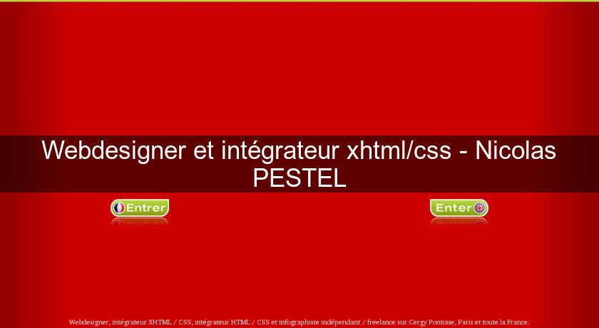 Webdesigner et intégrateur xhtml/css - Nicolas PESTEL