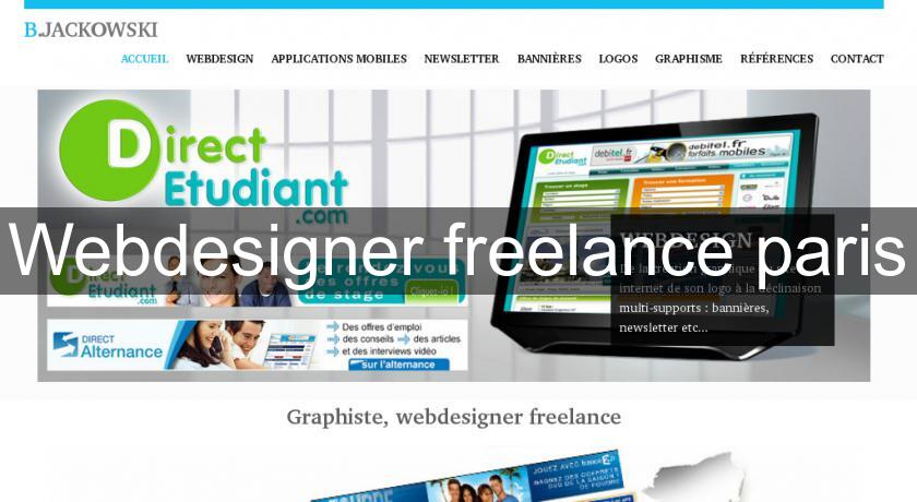 Webdesigner freelance paris