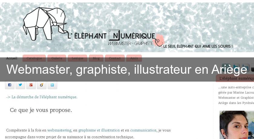 Webmaster, graphiste, illustrateur en Ariège