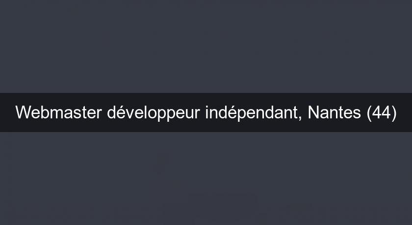 Webmaster développeur indépendant, Nantes (44) Webmaster développeur indépendant, Nantes (44)