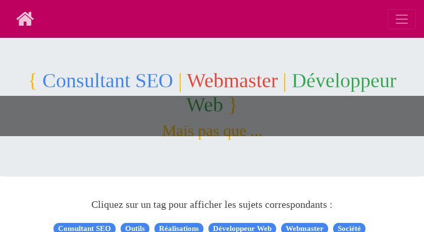 Webmaster Développeur Web, Narbonne Webmaster Développeur Web, Narbonne