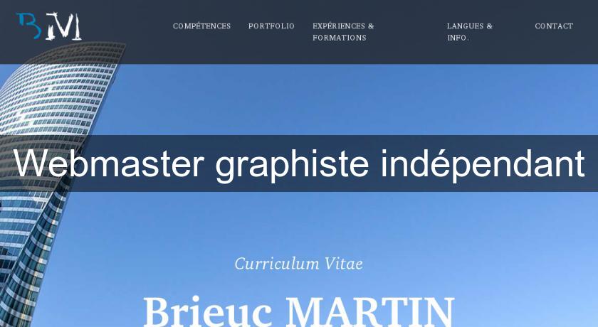 Webmaster graphiste indépendant Webmaster graphiste indépendant