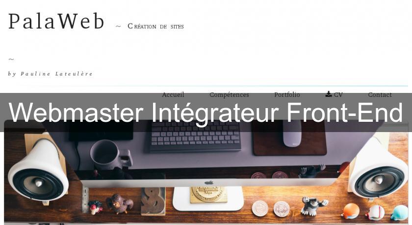 Webmaster Intégrateur Front-End