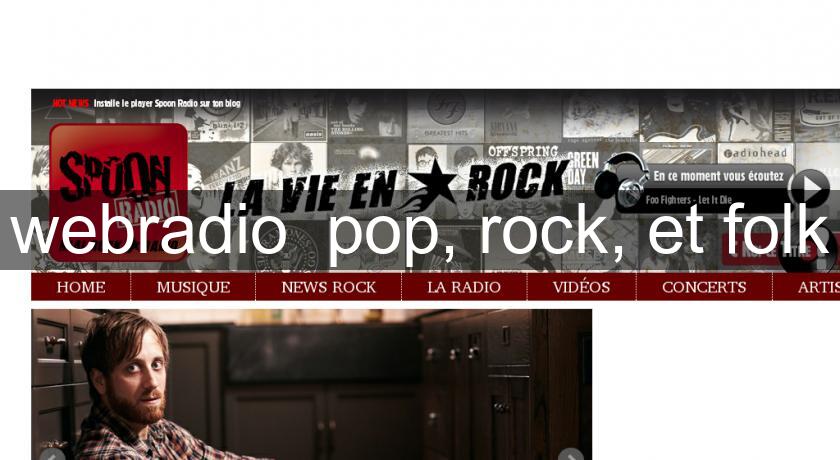 webradio  pop, rock, et folk