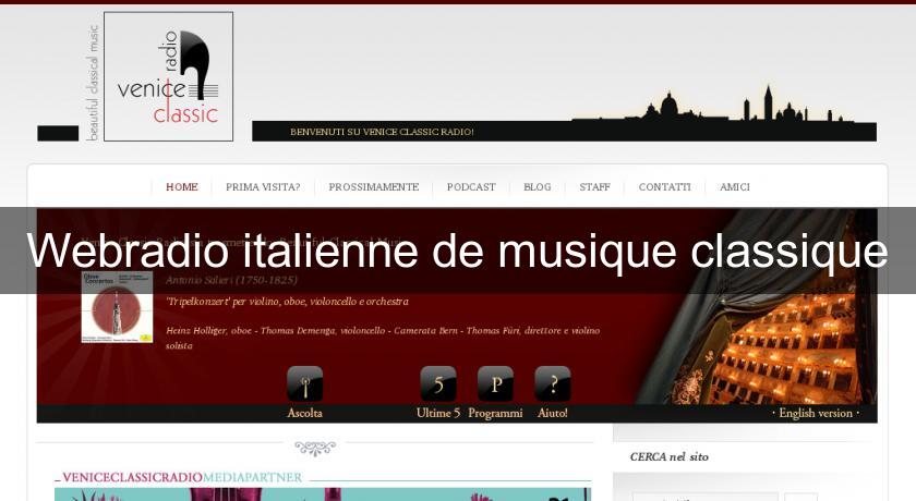 Webradio italienne de musique classique Webradio italienne de musique classique