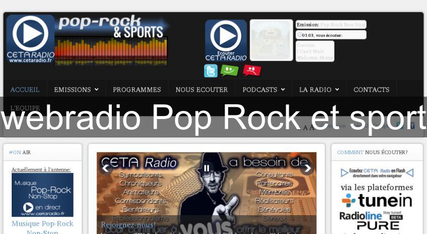 webradio Pop Rock et sport