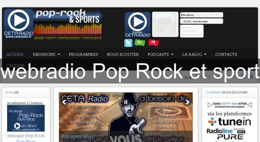 webradio Pop Rock et sport webradio Pop Rock et sport