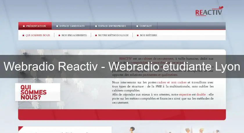 Webradio Reactiv - Webradio étudiante Lyon