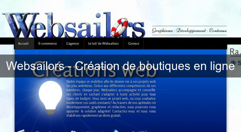 Websailors - Création de boutiques en ligne Websailors - Création de boutiques en ligne