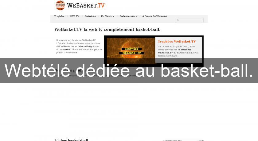 Webtélé dédiée au basket-ball.