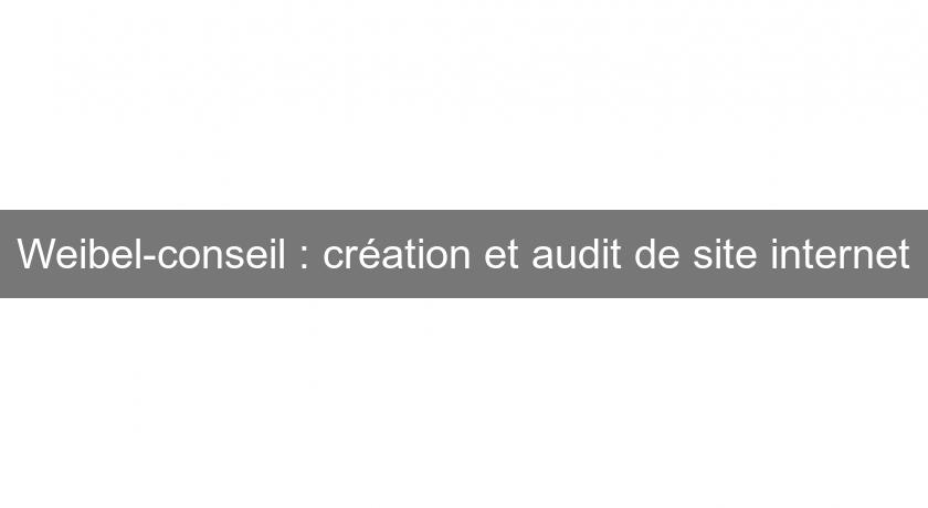 Weibel-conseil : création et audit de site internet