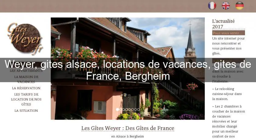 Weyer, gites alsace, locations de vacances, gites de France, Bergheim