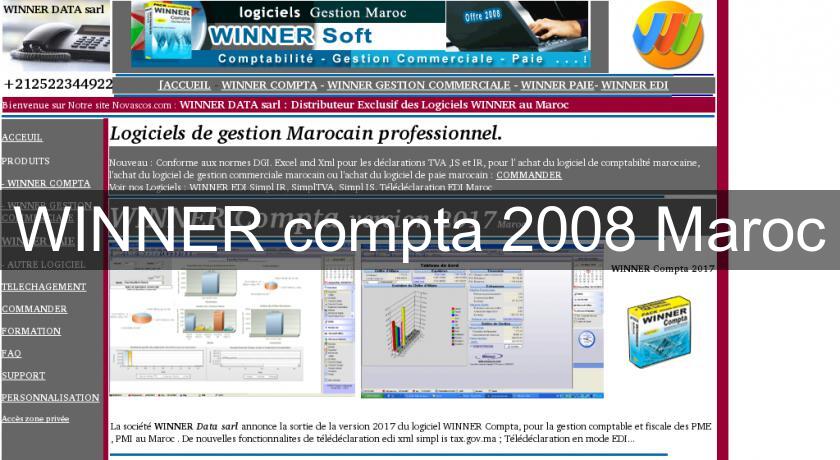 WINNER compta 2008 Maroc WINNER compta 2008 Maroc