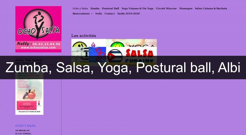 Zumba, Salsa, Yoga, Postural ball, Albi