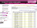 Annuaire de numéros gratuits correspondant à des numéros surtaxés