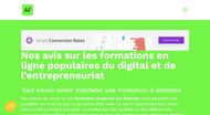 Avis sur les formations en ligne Digital et Entrepreneuriat