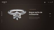 Bijoux en argent femme sertis de moissanite