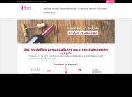 Bouteille de vin avec étiquette personnalisée