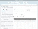 Calendrier de bureau à imprimer